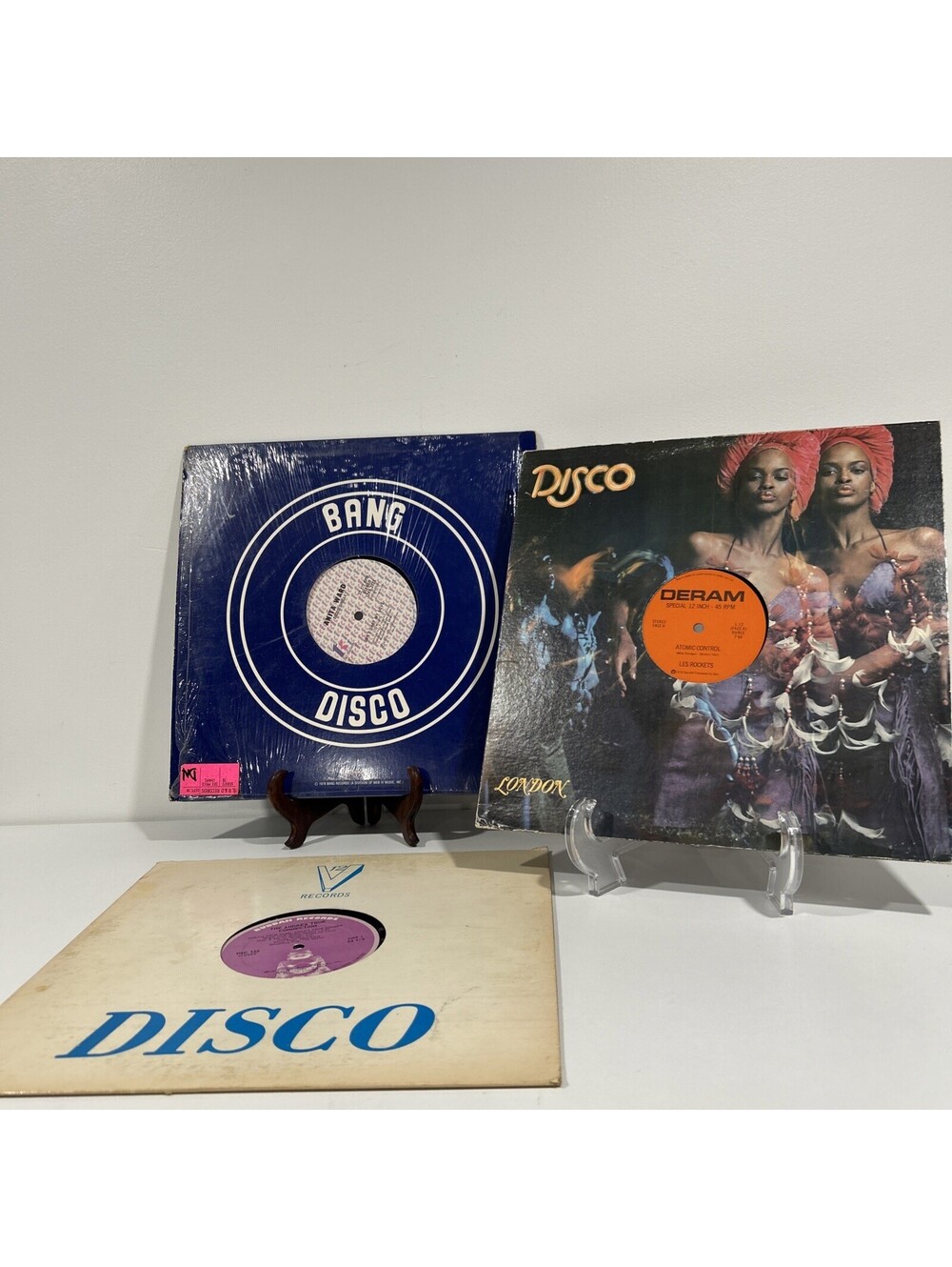 Vintage 12” Disco Vinyl Singles Bang Deram London Buddah Records Lot